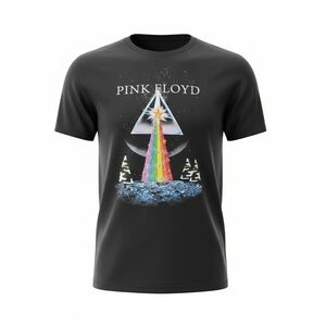 Pink Floyd Christmas Black Tee Size L